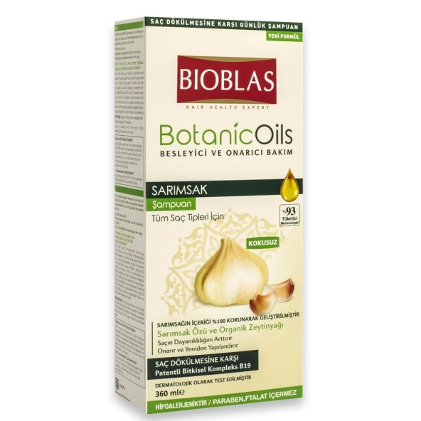 Bioblas Botanic Oils Sarımsak Şampuan 360 ml ürün görseli 1
