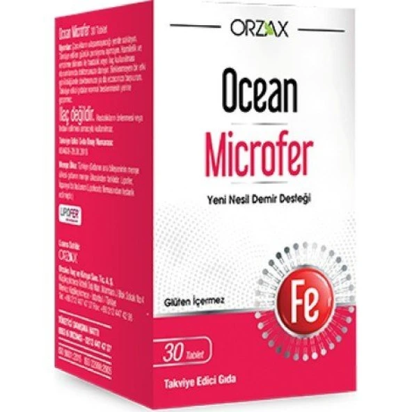 Orzax Ocean Microfer 30 Tablet ürün görseli 1