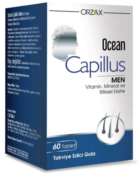 Orzax Ocean Capillus Men 60 Tablet ürün görseli 1