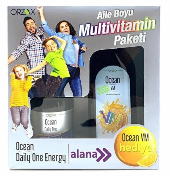 Orzax Ocean Aile Boyu Vitamin Paketi | Ocean Daily One + Ocean VM ürün görseli 1