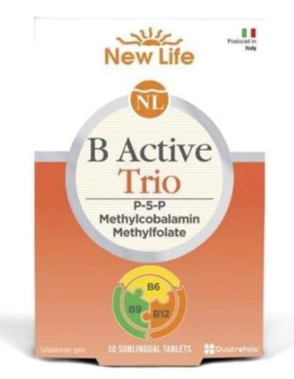 New Life B Active Trio 30 Dilaltı Tablet ürün görseli 1