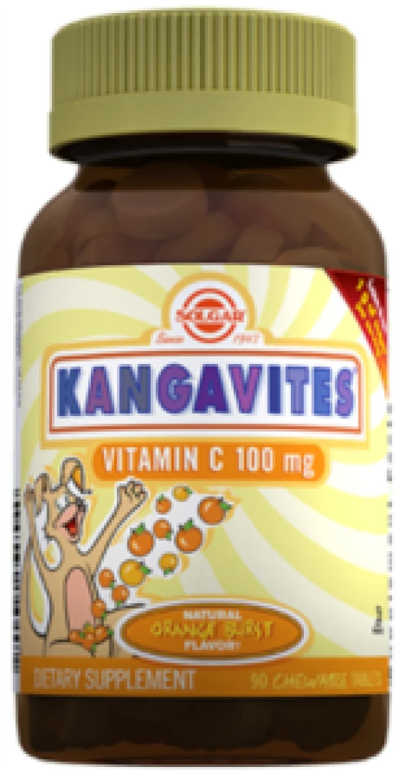 Solgar Kangavites Vitamin C 100mg Çiğneme Tableti 90 Tablet ürün görseli 1