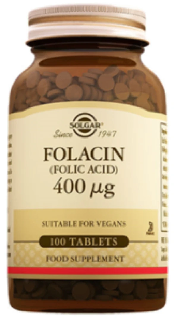 Solgar Folacin 400mcg 100 Tablet | Folic Acid ürün görseli 1