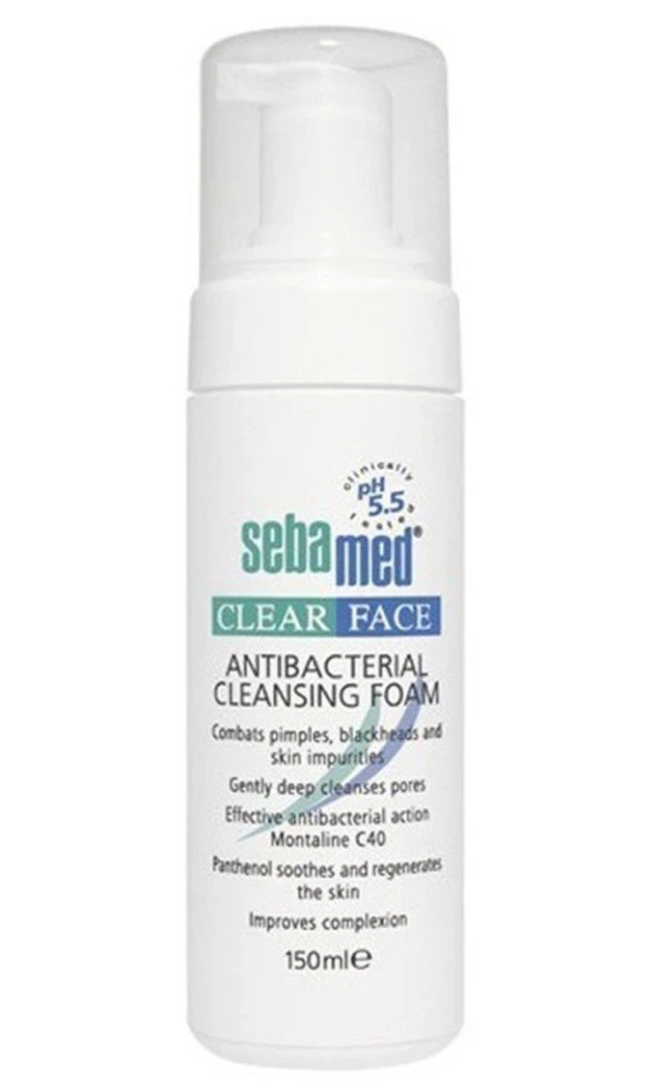 Sebamed Clear Face Cleansing Foam 150ml | Sivilceye Yatkın Ciltler için Temizleme Köpüğü ürün görseli 1
