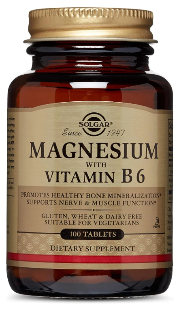 Solgar Magnesium with Vitamin B6 100 Tablet ürün görseli 1