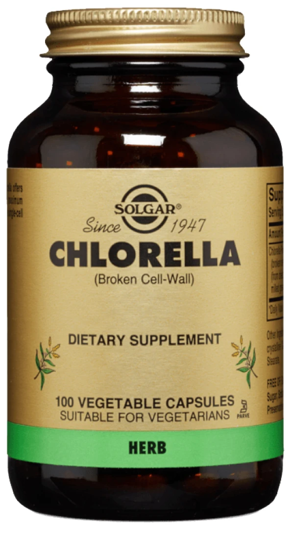 Solgar Chlorella 100 Kapsül ürün görseli 1