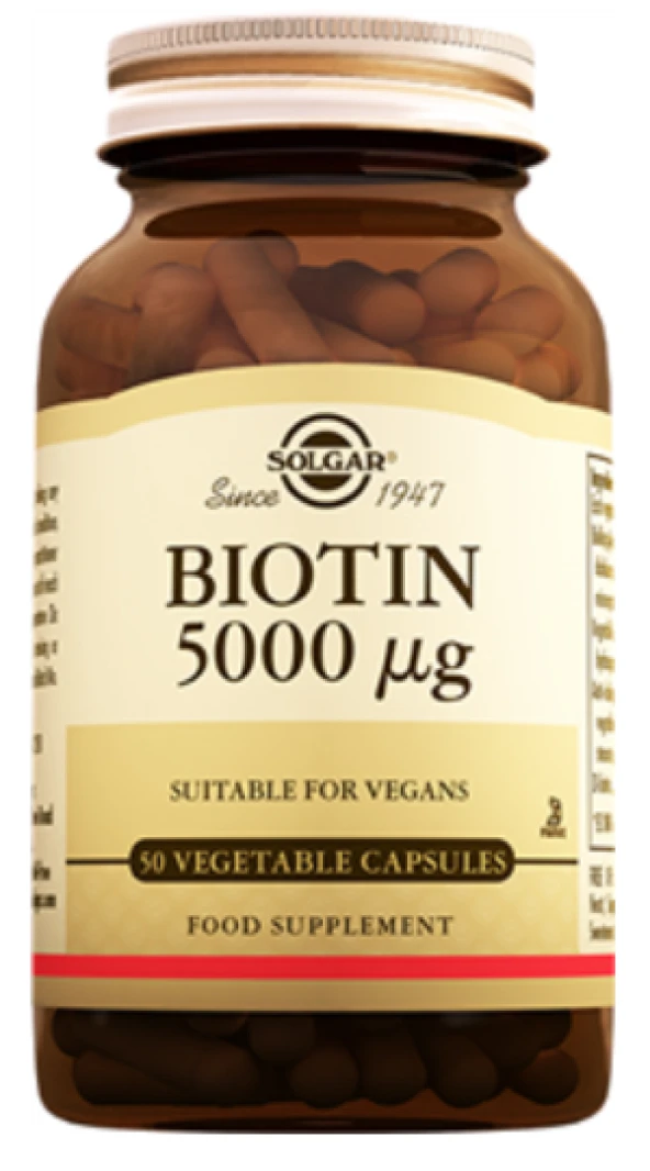 Solgar Biotin 5000Mcg 50 Kapsül ürün görseli 1