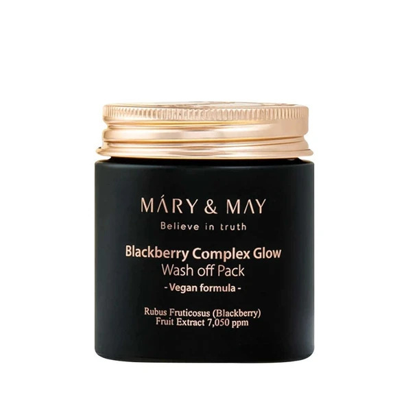 Mary and May Blackburry Complex Glow Wash off Pack Nemlendirici ve Aydınlatıcı Cilt Bakım Maskesi 125g ürün görseli 1