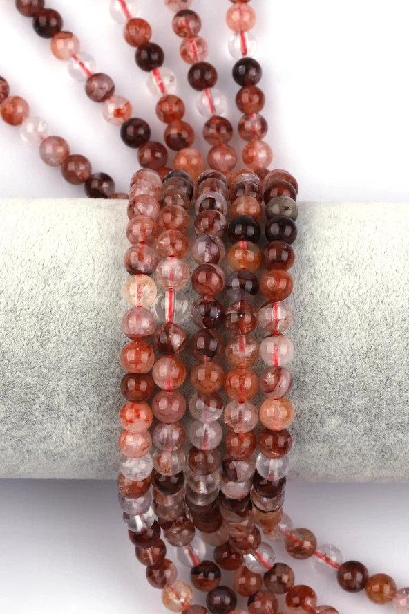 Himalaya Kuvars Doğal Taş Dizi 6 mm Küre Kesim ürün görseli 1