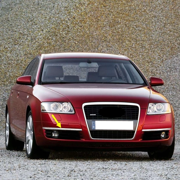Audi A6 2005-2008 Sağ Sis Farı Izgarasının Üst Krom Çıtası 4F0853066 ürün görseli 1