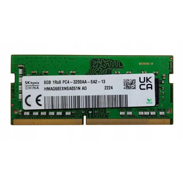 HMAG68EXNSA051N-AC Hynix 8GB PC4-3200AA 3200Mhz DDR4 SO-DIMM NOTEBOOK RAM BELLEK ürün görseli 1