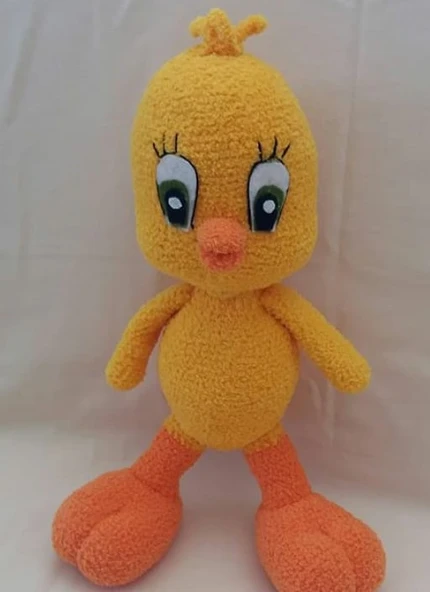 Sevimli Tweety Amigurumi Organik Oyuncak ürün görseli 1