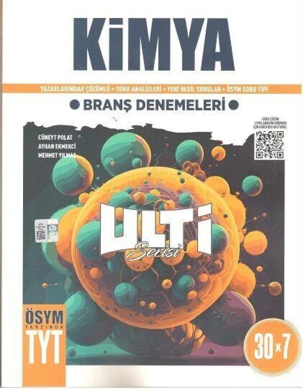TYT Kimya Ulti Serisi 30 x 7 Branş Denemeleri Bes Yayınları ürün görseli 1
