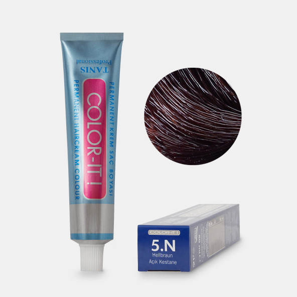 Kalıcı Saç Boyası COLOR-IT 5.N Açık Kestane ürün görseli 1