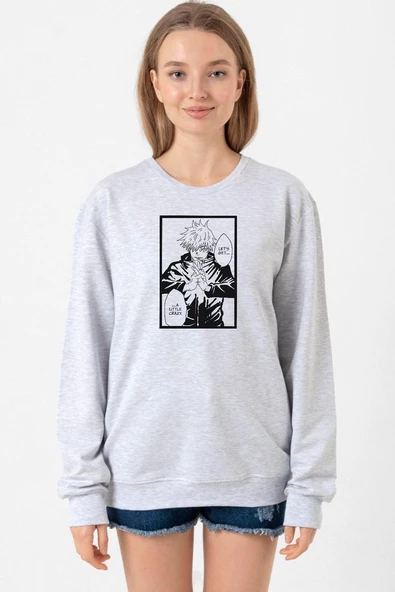 Jujutsu Kaisen Anime Satoru Gojo Lets Get A Little Crazy Grimelanj Kadın 2ip Sweatshirt ürün görseli 1