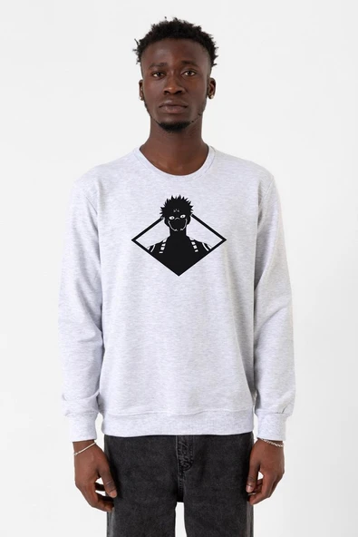 Jujutsu Kaisen Anime Sukuna White Head Karmelanj Erkek 2ip Sweatshirt ürün görseli 1