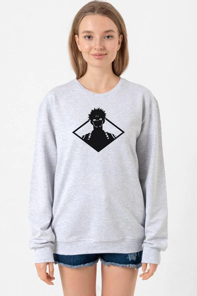 Jujutsu Kaisen Anime Sukuna White Head Grimelanj Kadın 2ip Sweatshirt ürün görseli 1
