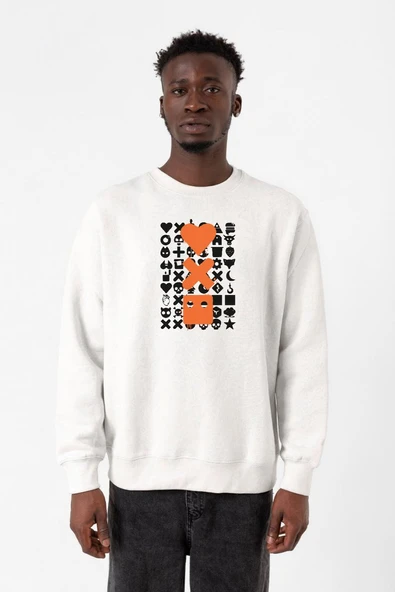 Love Death Robots Orange Beyaz Erkek 2ip Sweatshirt ürün görseli 1
