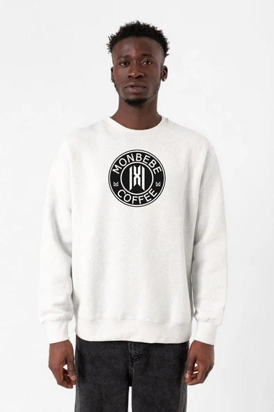 Monsta X Monbebe Coffee Beyaz Erkek 2ip Sweatshirt ürün görseli 1