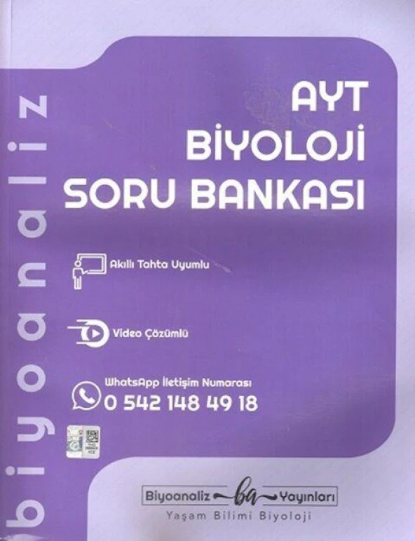 AYT Biyoloji Soru Bankası Biyoanaliz Yayınları ürün görseli 1