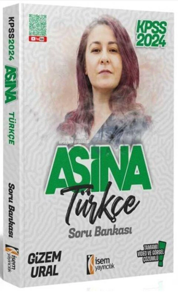 2024 Aşina KPSS Türkçe Tamamı Video Çözümlü Soru Bankası İsem Yayınları ürün görseli 1