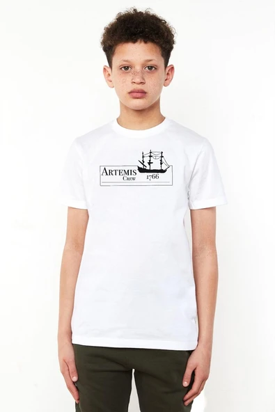 Outlander Artemis Crew Beyaz Çocuk Bisikletyaka Tshirt ürün görseli 1