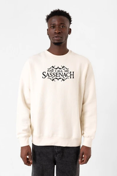 Outlander Just Call Me Sassenach Ekru Erkek 2ip Sweatshirt ürün görseli 1