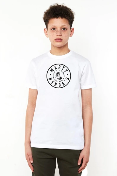 Ozark Marty Byrde's Logo Beyaz Çocuk Bisikletyaka Tshirt ürün görseli 1