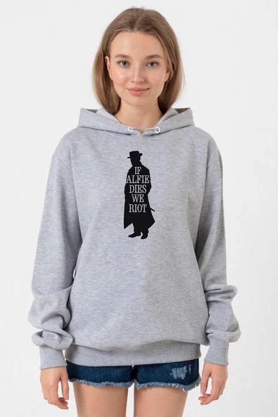 Peaky Blinders Alfie Dies Halloween Grimelanj Kadın 3ip Kapşonlu Sweatshirt ürün görseli 1
