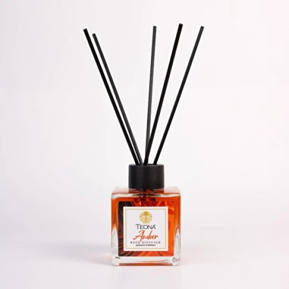 Teona Amber Bambu Çubuklu Oda Kokusu 110 ml ürün görseli 1