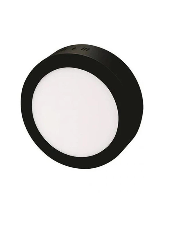 Cata CT-5235 18 Watt Sıva Üstü Yuvarlak Siyah Kasa LED Panel Armatür Beyaz ürün görseli 1