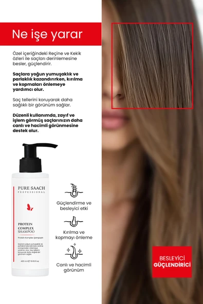 Pure Saach Professinal Protein Complex Shampoo - Resim 2
