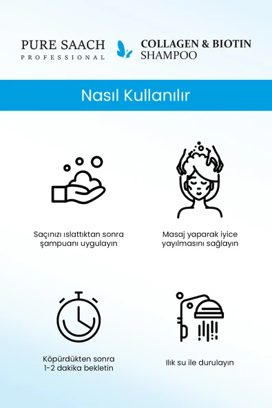 PURE SAACH PROFESSİONAL COLLOGEN&BİOTİN SHAMPOO - Resim 3