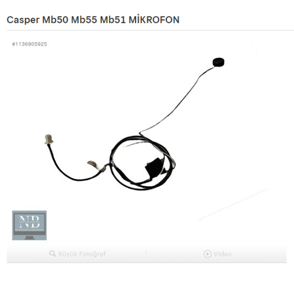Casper Mb50 Mb55 Mb51 MİKROFON ürün görseli 1