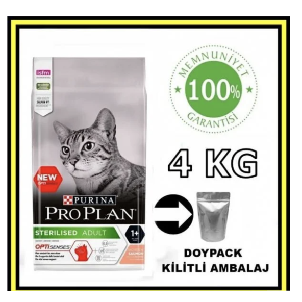 ProPlan sterilised somonlu kısırlaştırılmış kedi maması 4 kg açık mama ürün görseli 1