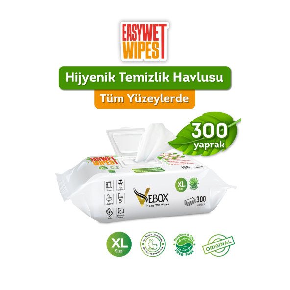 Easy Wet Wipes Yüzey Temizleme Havlusu 3x100 (300 Yaprak) ürün görseli 1