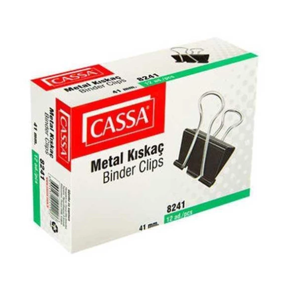Cassa Çelik Kıskaç 41Mm Siyah 12 Li ürün görseli 1