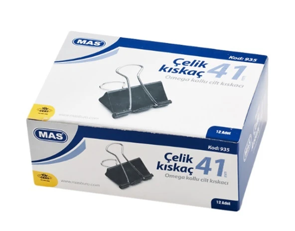 Mas Çelik Kıskaç 41 Mm 12 li ürün görseli 1