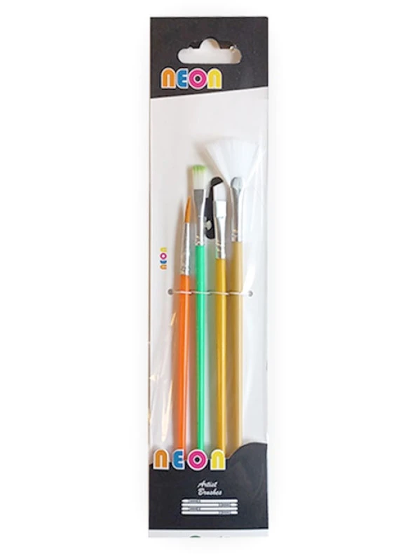 Neon Fırça Seti 4Lü Hkd141 ürün görseli 1