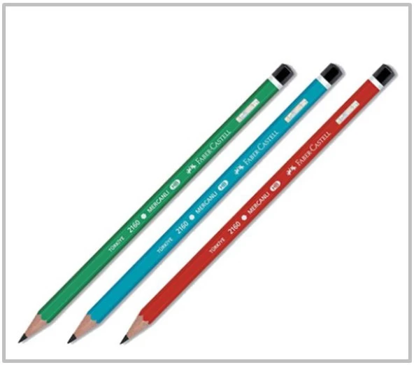Faber Castell Kurşun Kalem Mercanlı - 3 adet ürün görseli 1