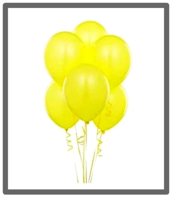 Balonevi Balon Metalik Sarı 100 lü ürün görseli 1