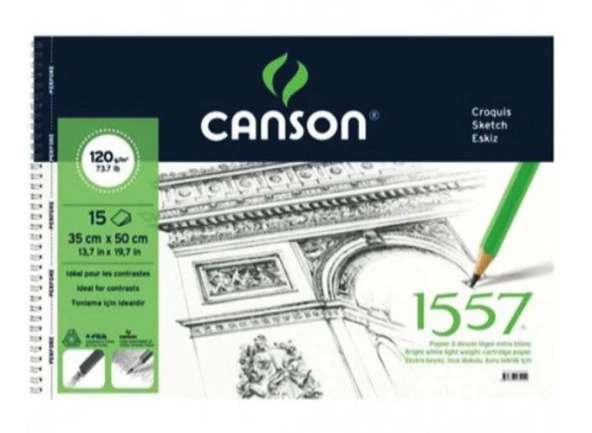 Canson Resim Defteri 180Gr 35X50 - 15 yaprak ürün görseli 1