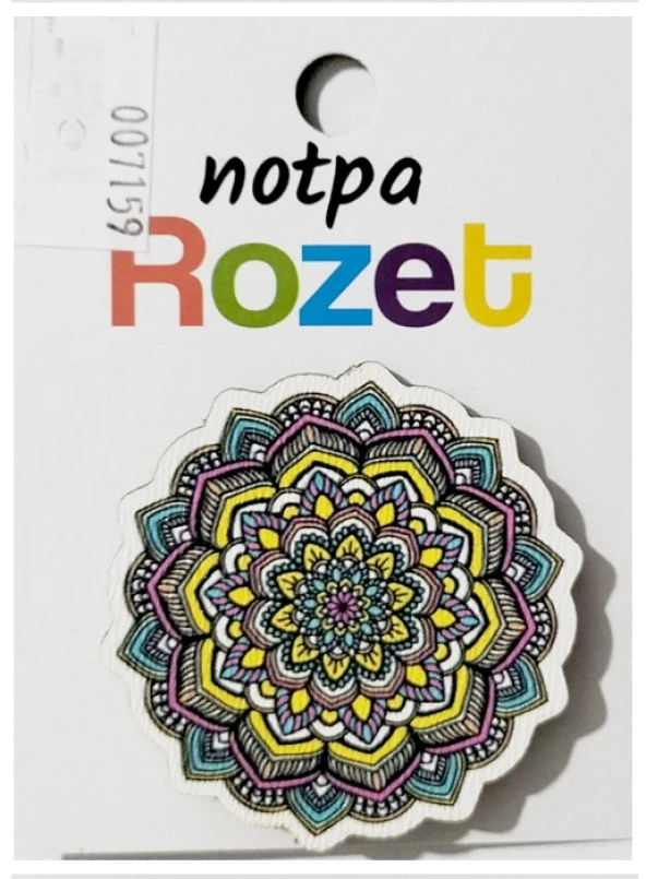 Notpa Rozet Ahşap Mandala Şekilli - 3 adet ürün görseli 1