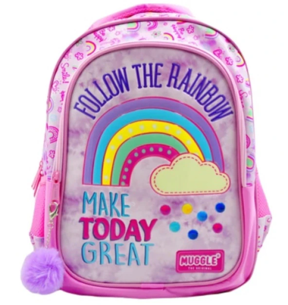 Muggle Sırt Çantası Soft Rainbow Pembe Mu-6696 ürün görseli 1