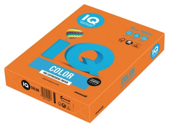 IQ Color Renkli Kağıt A4 80 Gr 500Lü Turuncu ürün görseli 1