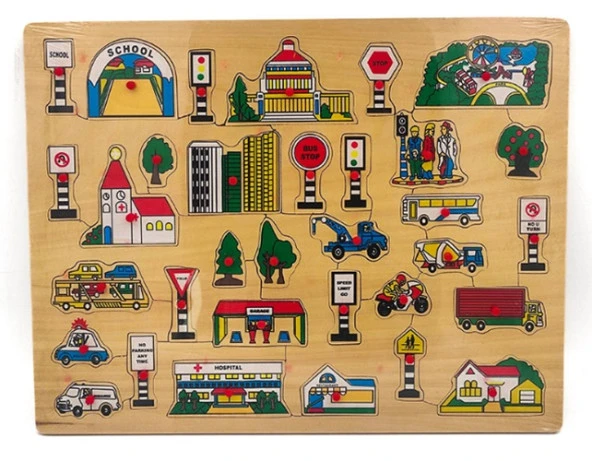 Ahşap Bultak Şehir Puzzle ürün görseli 1