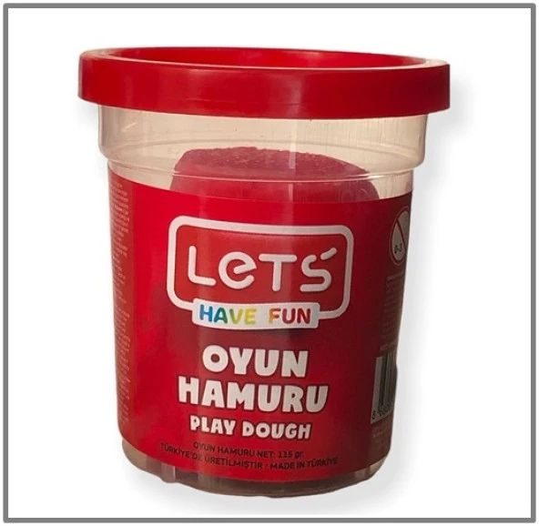 Lets Oyun Hamuru 115Gr Kırmızı - 2 adet ürün görseli 1