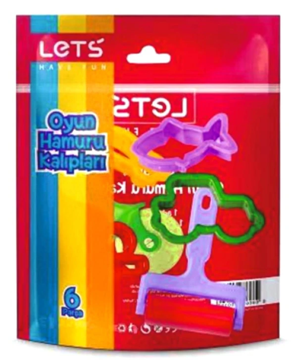 Lets Oyun Hamuru Kalıbı 6 Parça L8418 ürün görseli 1