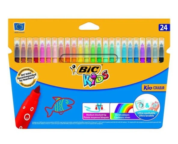 Bic Kid Couleur Keçeli Kalem 24Lü ürün görseli 1