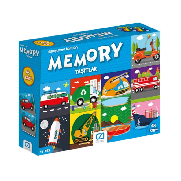 Ca Games Eşleştirme Kartları Memory Taşıtlar 48 Kart ürün görseli 1